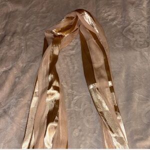 Silky Champagne Sheen Scarf - Women's Accessory